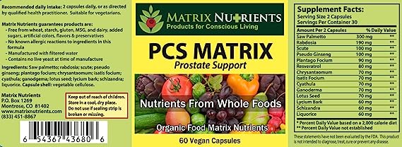 PCS MATRIX – Prostate Health – Matrix Nutrients